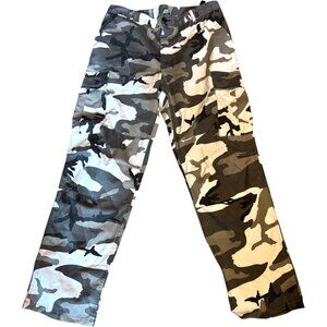 Rothco Men's Large Military Gray Camouflage BDU Cargo Army Combat‎ Pants
